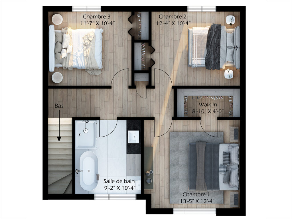 Modèle de maison moderne et durable à Québec