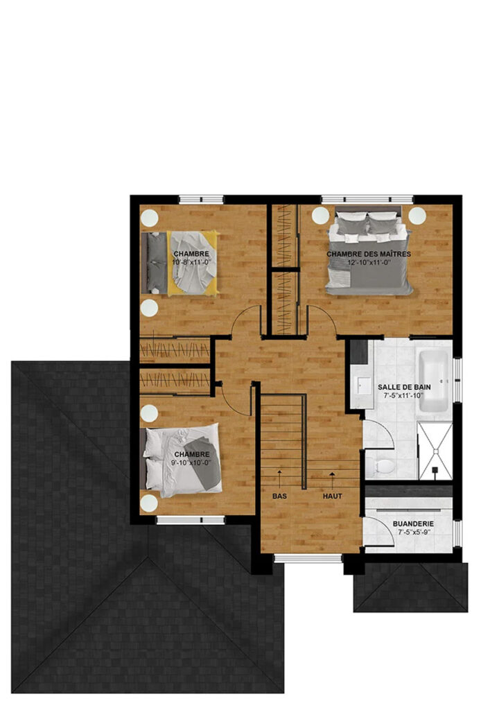 Modèle de maison moderne et durable à Québec