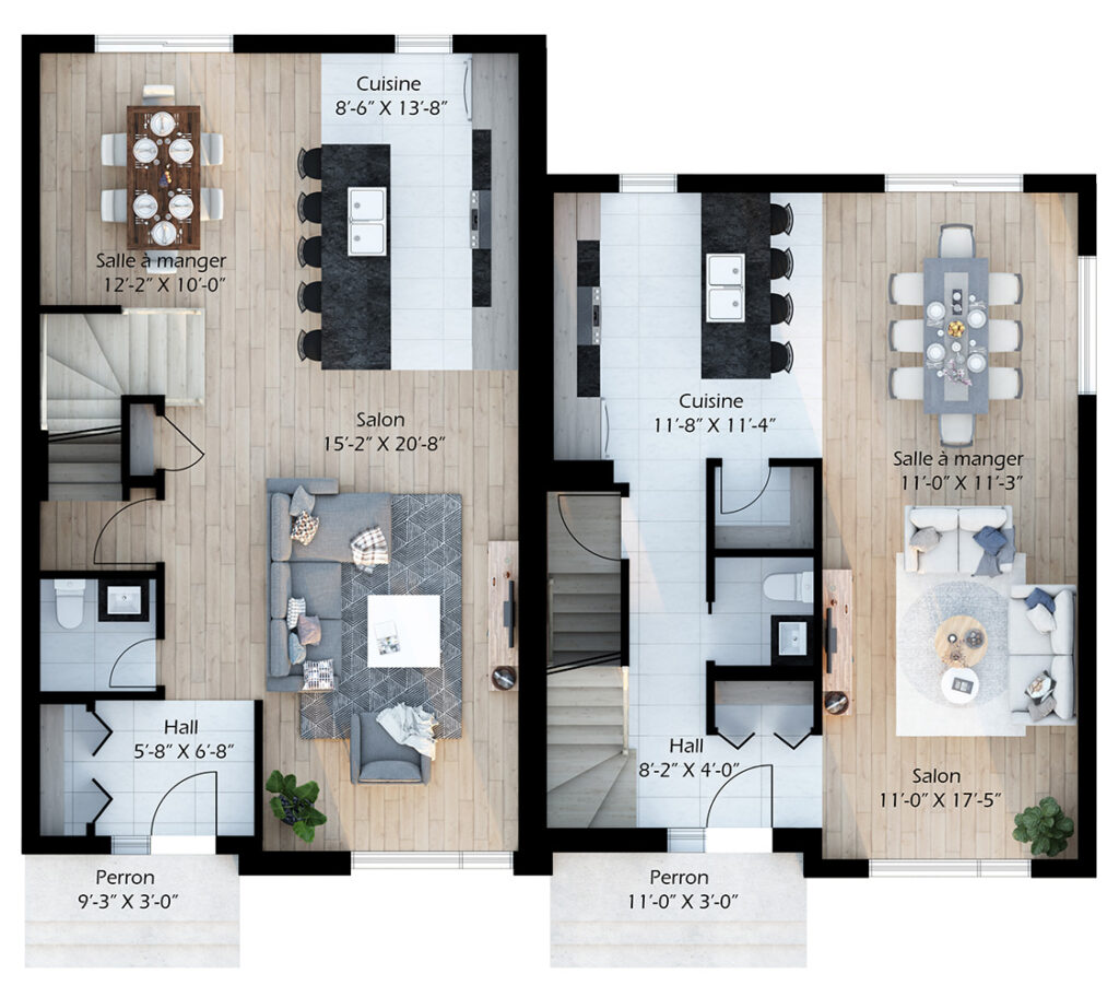 Modèle de maison moderne et durable à Québec
