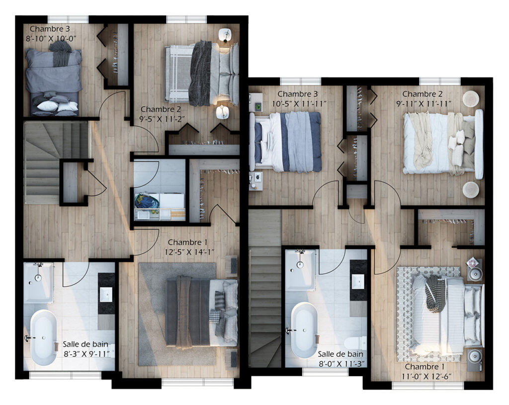 Modèle de maison moderne et durable à Québec