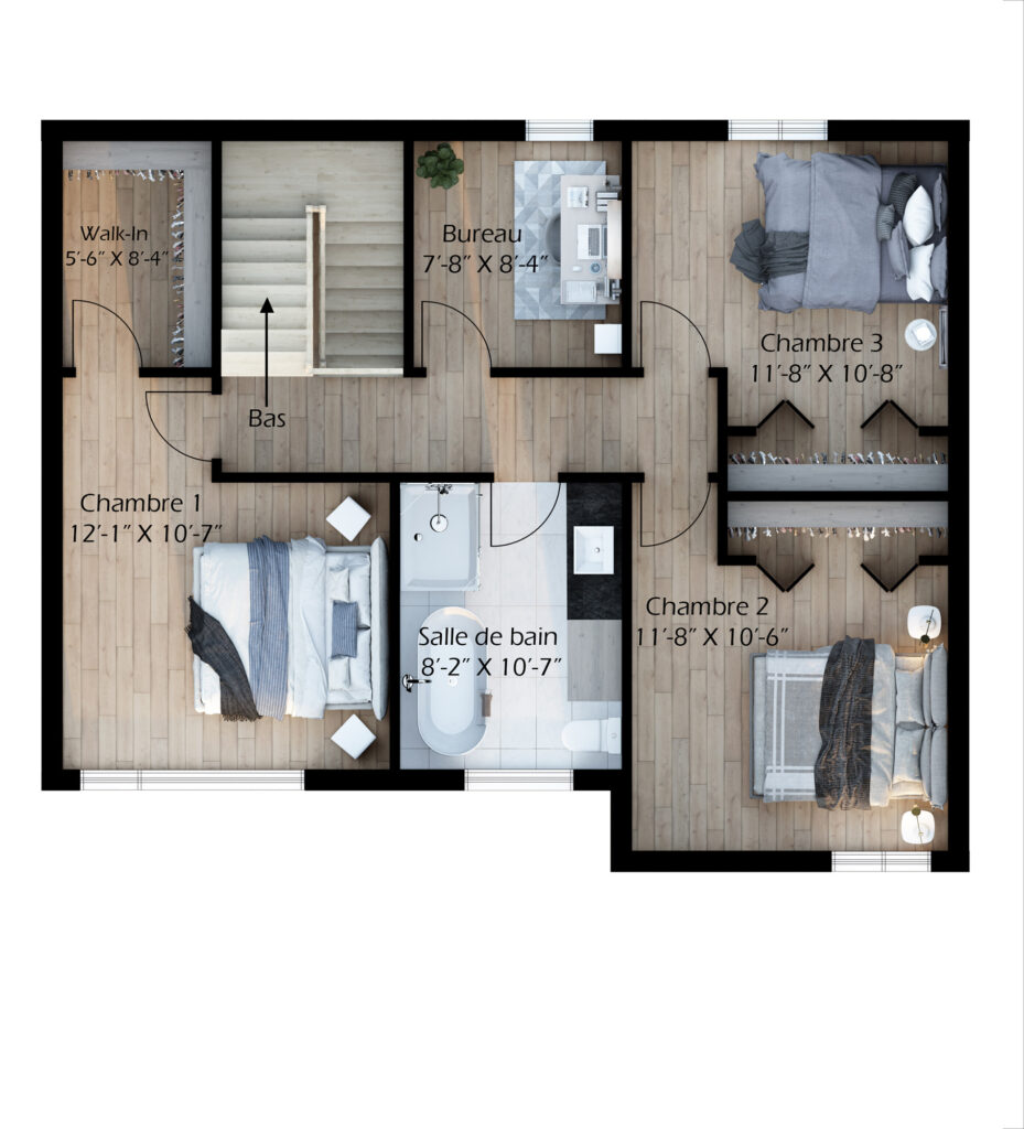 Modèle de maison moderne et durable à Québec