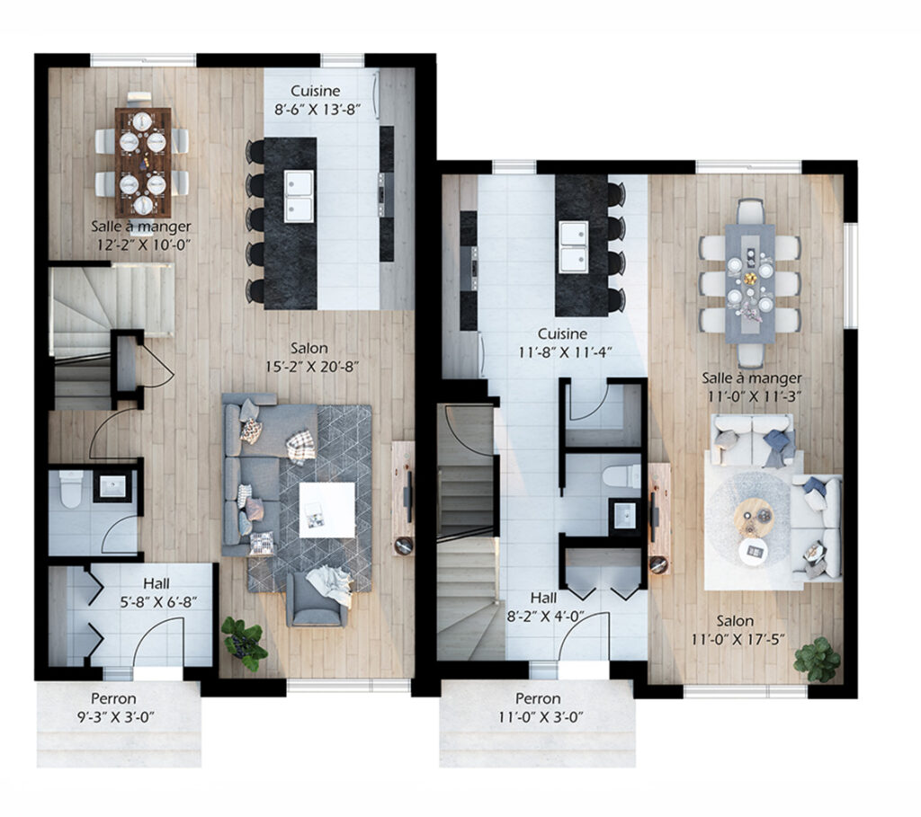 Modèle de maison moderne et durable à Québec